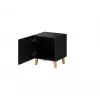 Yöpöytäsarja cama meble PAFOS, 2 kpl, 45×40×51 cm, mattamusta, MDF/lastulevy