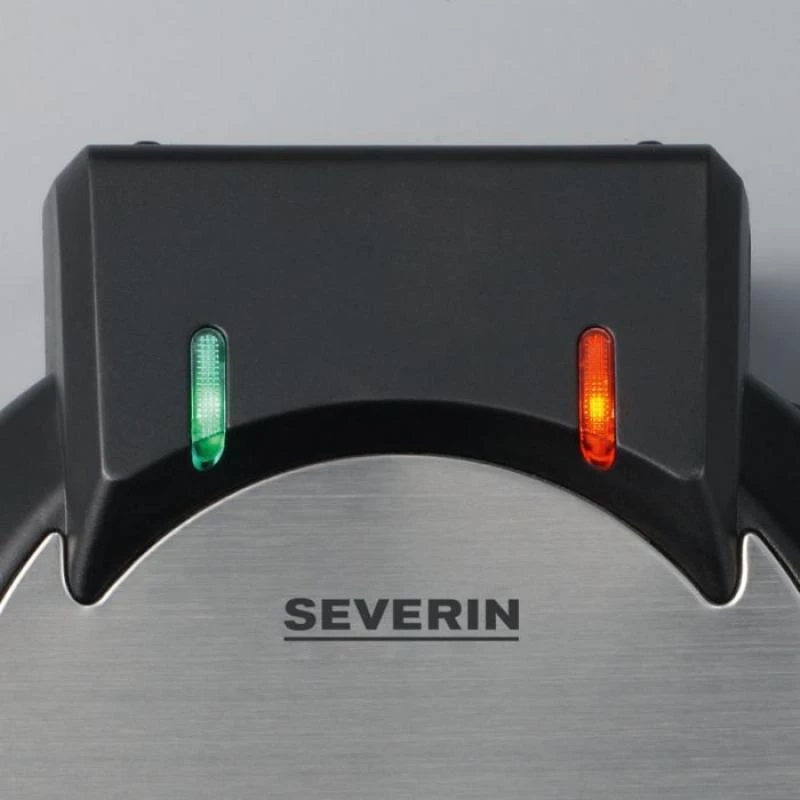 Severin WA 2103 -vohvelirauta 4 vohvelille 1200 W musta, hopea