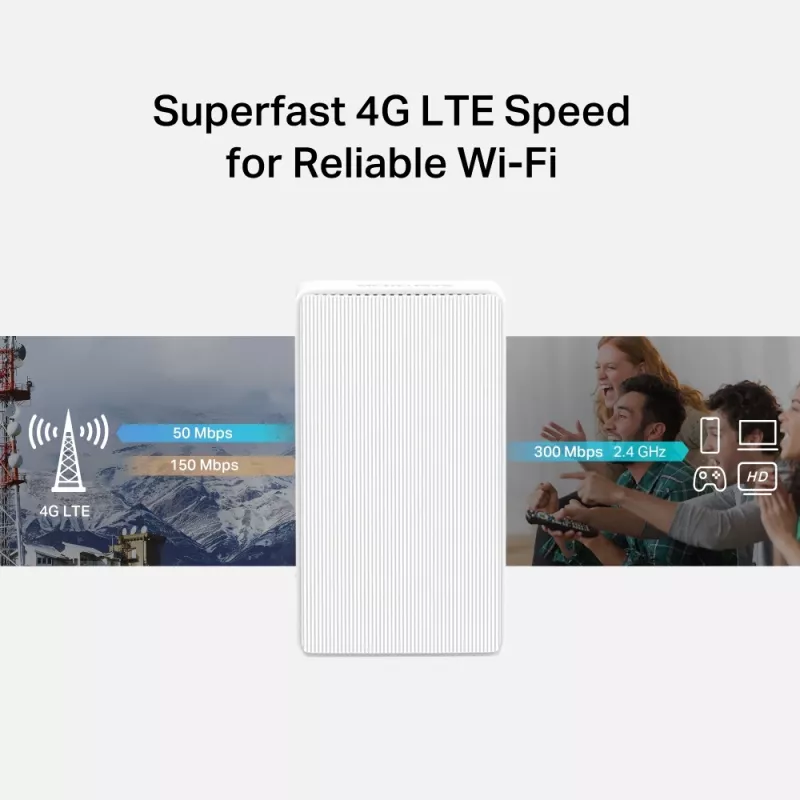 Langaton reititin Mercusys MB112-4G 300 Mbit/s 2.4 GHz valkoinen