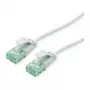 ROLINE RM UTP DataCenter -patchkabel Cat.6A (luokka EA), ohut, harmaa, 0,5 m