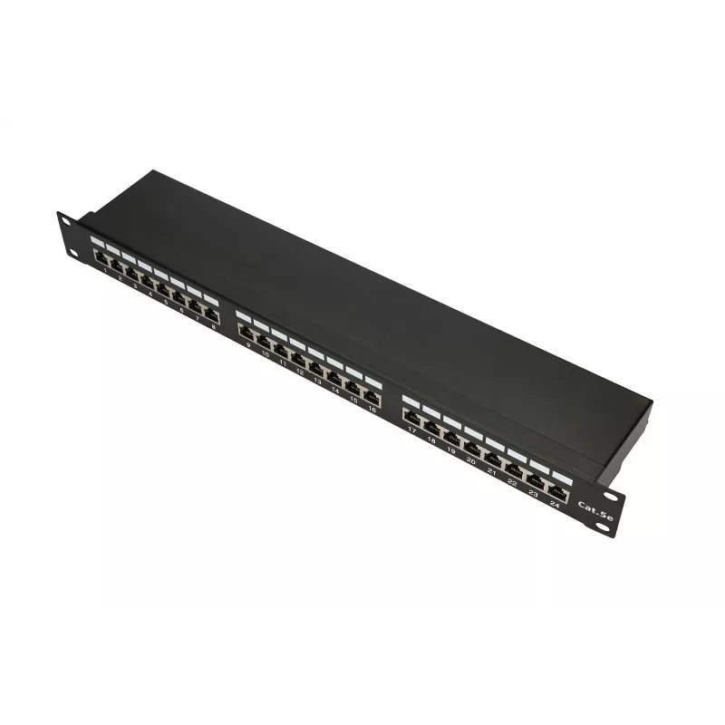 Patch-paneeli Extralink CAT5E STP V2 24 porttia