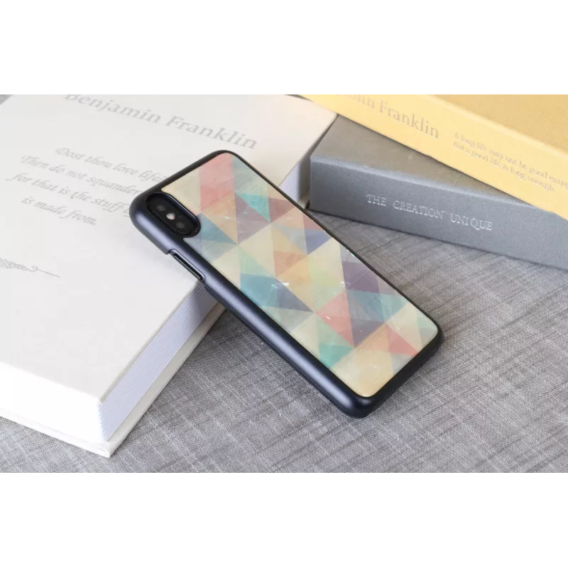 iKins älypuhelinkotelo iPhone XS / iPhone XS Mosaic musta