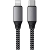 Satechi ST-TCL10M USB-kaapeli 0,25 m USB-C USB-C/Lightning musta harmaa