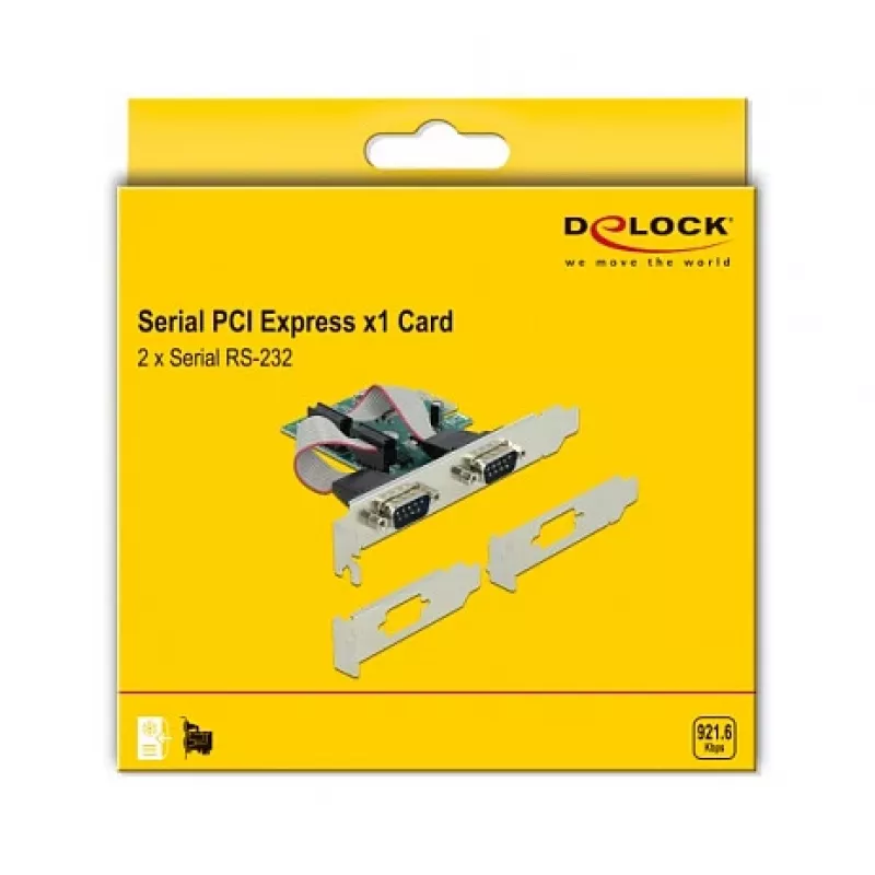 DeLOCK PCI Express x1 -kortti 2 x sarjaportti RS-232