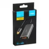 IBOX USB-C-HDMI-sovitinkaapeli, malli IACFAK, USB-C (uros) HDMI (naaras), 4K 60 Hz, suora liitin, hopea