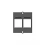 Bachmann 2-osainen Keystone-pistorasia musta 917.000