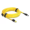 Verkkokaapeli DeLOCK 81253 musta keltainen 5 m Cat6