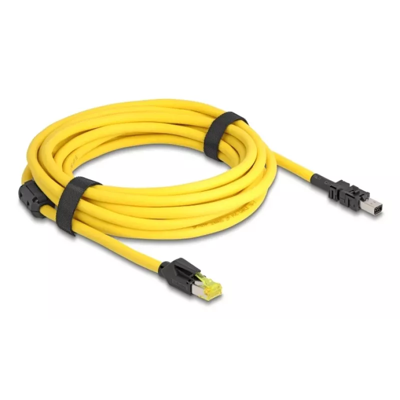 Verkkokaapeli DeLOCK 81253 musta keltainen 5 m Cat6