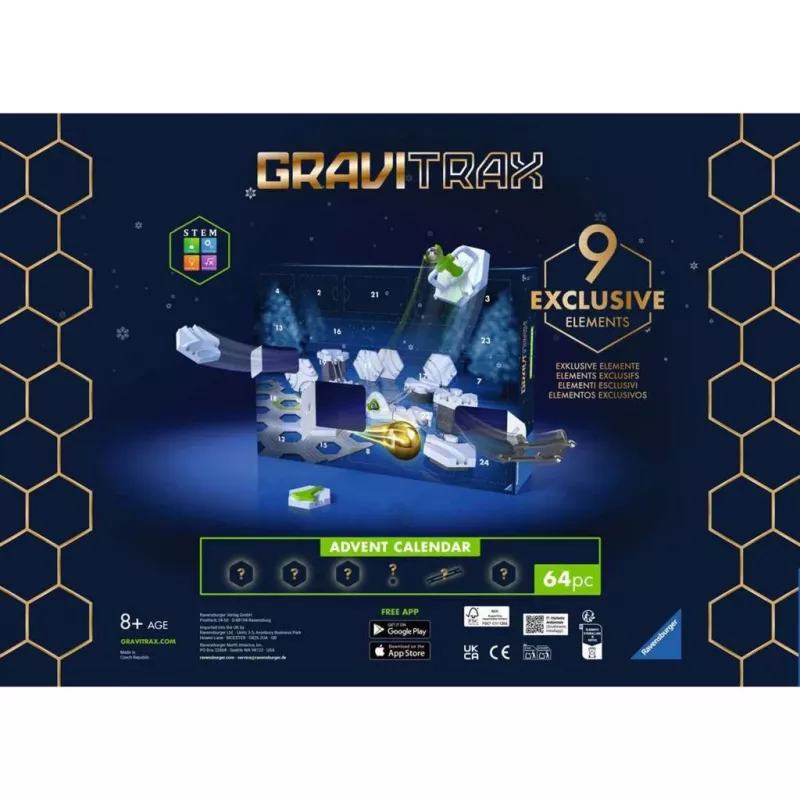 Ravensburger joulukalenteri GraviTrax Slopes