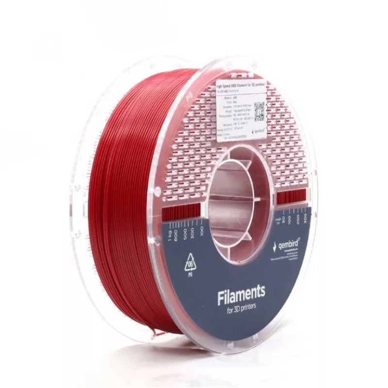 GEMBIRD ABS 3D-tulostusfilamentti 1,75 mm punainen 1 kg