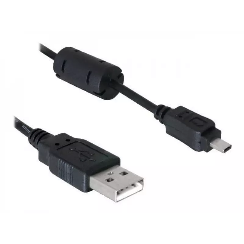 DeLOCK 82414 USB-kaapeli digitaalikameran liittimeen (Nikon 8-pin UC-E6), 1,83 m, musta