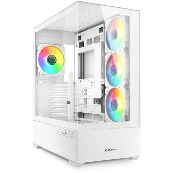 PC-kotelo Sharkoon AK6 RGB, ATX, valkoinen