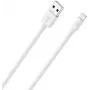 Matkapuhelinkaapeli RealPower 385240 2m USB A Lightning valkoinen