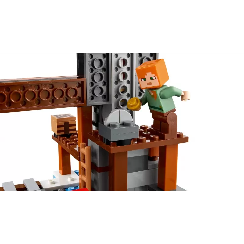 Rakennuslelu LEGO Minecraft The Pickaxe Mine sarja 21277 – 530 osaa, 3 minihahmoa, ikä 8+