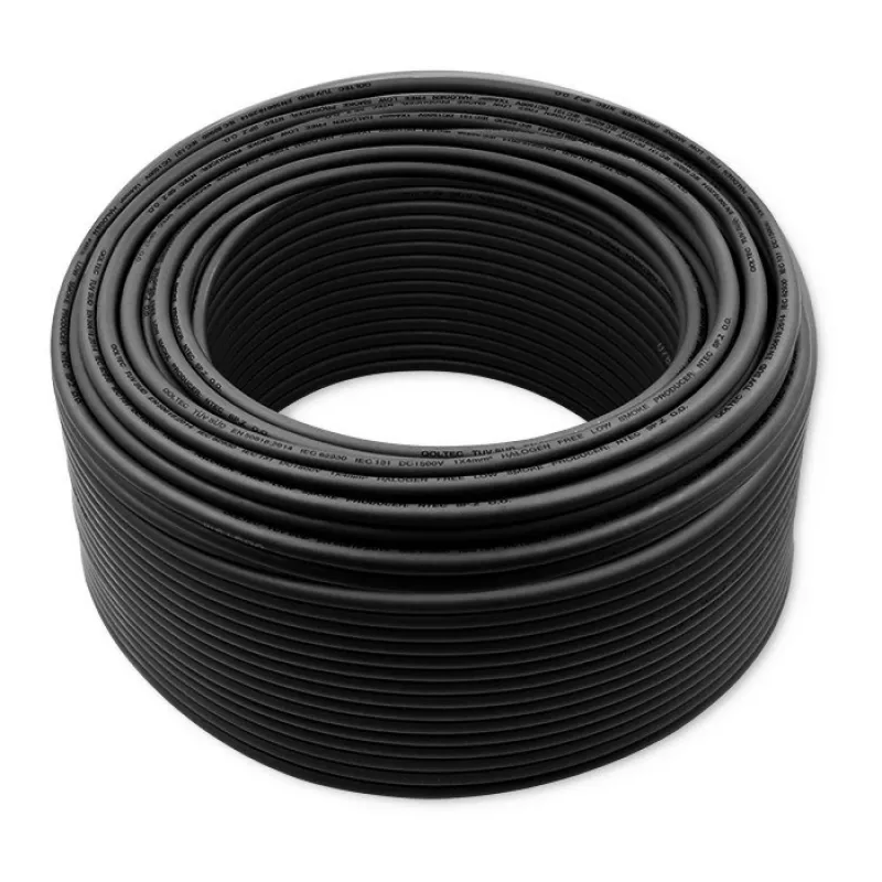 Aurinkokaapeli QOLTEC 53851 4 mm² 100 m musta