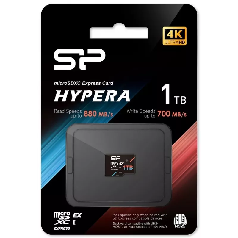 Silicon Power HYPERA muistikortti 1 TB MicroSDXC 3D TLC NAND Class 10 (SP001TBSTEI31V10)