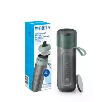 Brita Sports -vesisuodatinpullo Active tummanvihreä, vihreä