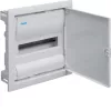 Hager Volta VU12NE uppoasennettava jakokeskus, 1 rivi, 12 moduulia, IP30, metalliovi, 348×356×98 mm, valkoinen