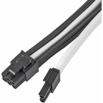 SILVERSTONE PP07E -virtajohdon jatko 8-pin PCIe 30 cm (musta/valkoinen)