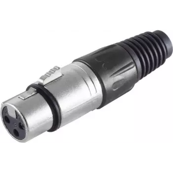 ShiverPeaks BASIC-S XLR-jatkoliitin (naaras), musta (BS55022-S)