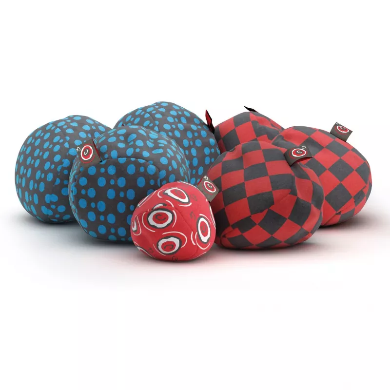 Crossboule Set Downtown, taitopeli sininen/punainen