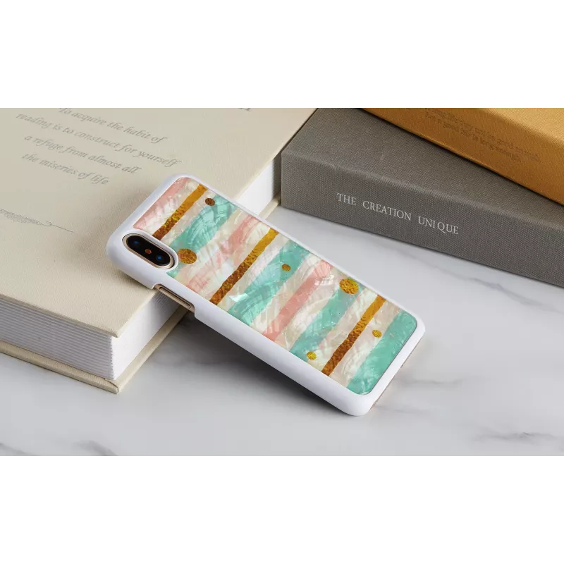 iKins Pop Mint suojakuori iPhone XS/X:lle, valkoinen