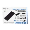 SSD-kotelo LogiLink UA0314 musta M.2