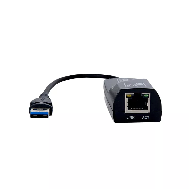 Akyga AK-AD-31 USB 3.0 - Gigabit Ethernet -adapteri, RJ45, 15 cm kaapeli, musta