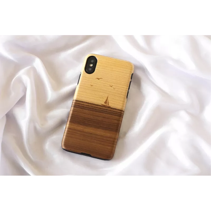 Älypuhelinkotelo man and wood iPhone X/XS:lle – malli mare, musta