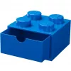 LEGO työpöytälaatikko 4, säilytyslaatikko sininen, nupit