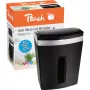 Peach PS600-10 silppuri mikrosilppu 63 dB musta, hopea