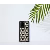 iKins suojakotelo Samsung Galaxy S20 Ultralle — pyramidikuvio, musta