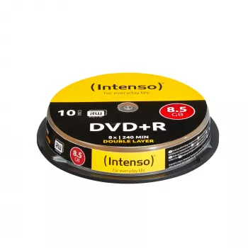 Intenso - 10 x DVD+R DL - 8,5 GB 8x - spindeli - tallennusmedia (4311142)