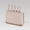 Maestro MR-1412-BEIGE veitsisarja telineellä + leikkuulautasarja beige