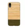 man and wood -älypuhelinkotelo iPhone XR:lle — bambumetsä musta