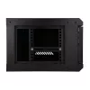 EXTRALINK LITE 4U 530X400 seinäasennettava räkkikaappi musta hyllyllä