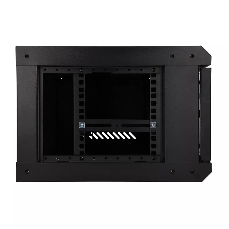 EXTRALINK LITE 4U 530X400 seinäasennettava räkkikaappi musta hyllyllä