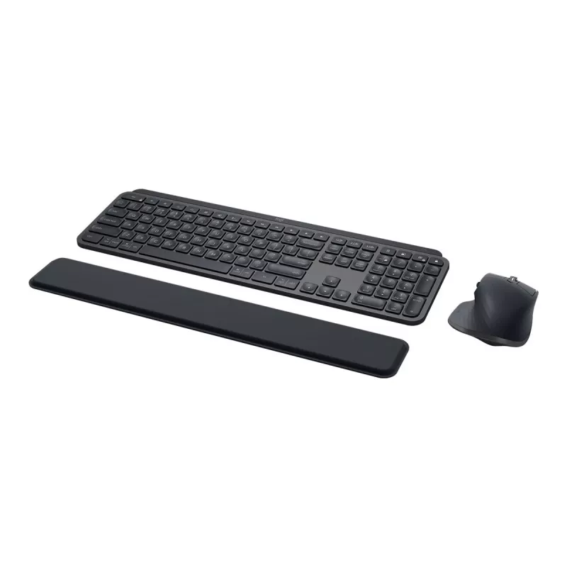 Logitech MX Keys combo for Business Gen 2 näppäimistö ja hiiri, sisältää, toimisto, RF langaton + Bluetooth, AZERTY ranska, grafiitti