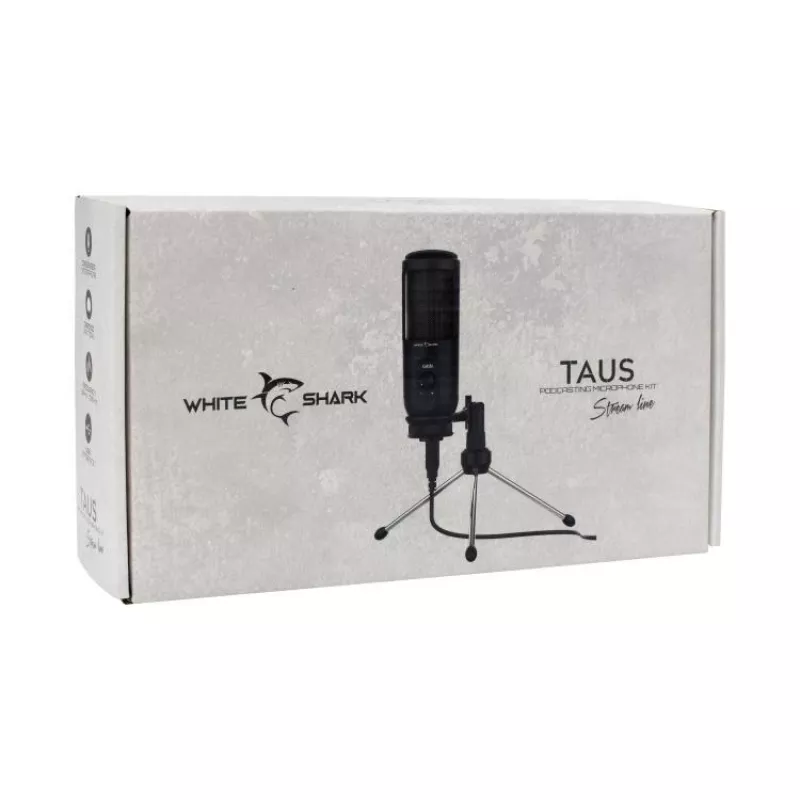 White Shark TAUS mikrofoni musta Studio