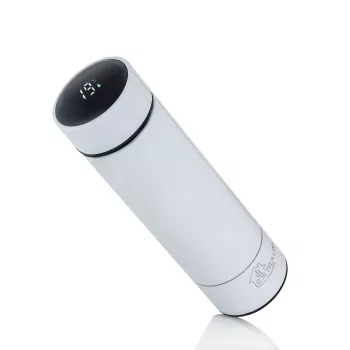 Extralink Smart Travel Mug valkoinen, termomuki lämpötilanäytöllä