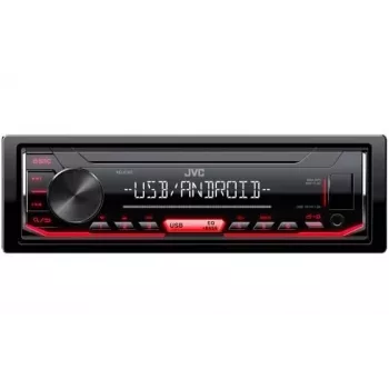 Auto digitaalinen mediassoitin JVC KD-X162 1 DIN, 200 W, 24-bit DAC, FLAC/MP3/WAV/WMA, etu-USB Type-A, 3,5 mm, LCD 2-rivinen, musta