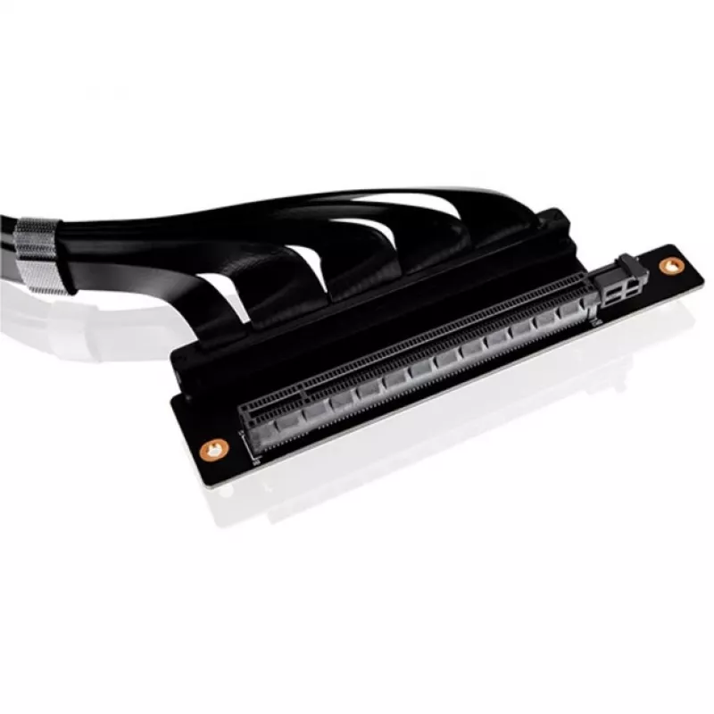 Thermaltake PCI-E 4.0 kaksinkertainen 90 asteen riser-kaapeli, 40 cm, musta
