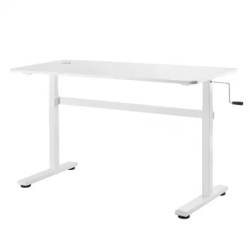 Ergo Office manuaalisesti korkeussäädettävä työpöytä, enintään 40 kg, enintään korkeus 117 cm, pöytätaso seisoma- ja istumatyöhön, ER-401 W