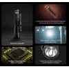 Käsivalaisin Nitecore MT1A Pro — LED 50 lm, USB ladattava, 1100 mAh, alumiini, vedenpitävä, iskunkestävä, musta