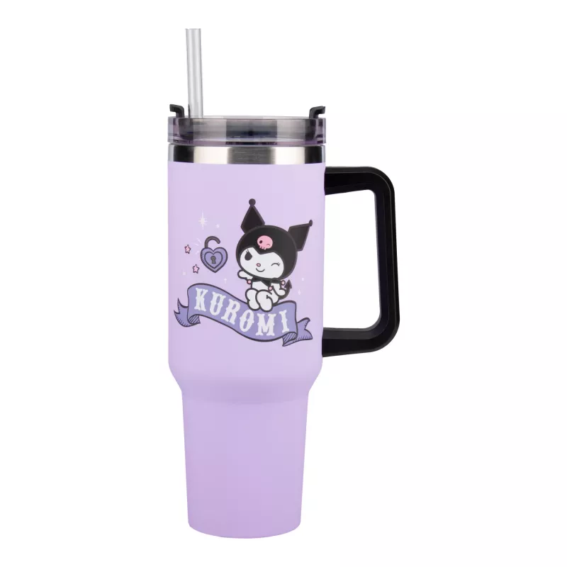 Paladone Hello Kitty Kuromi 900 ml termomuki pillillä