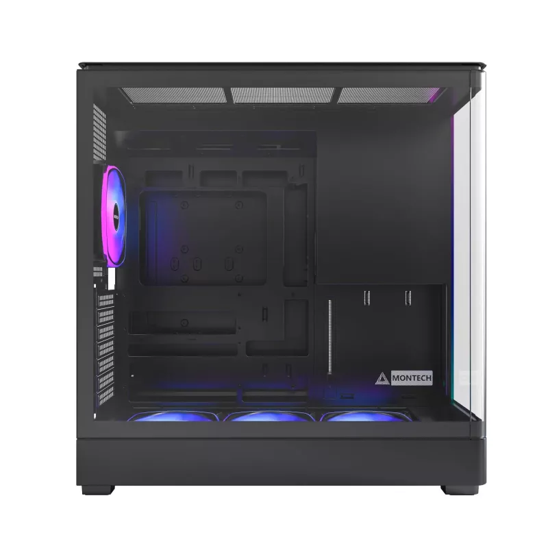 PC-kotelo Montech KING 45 PRO musta — micro ATX / Mini-ITX, Midi Tower