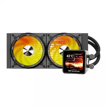 CPU-vesijäähdytys Darkflash DE240 (musta) — 240 mm jäähdytin, AIO-nestekierron jäähdytin
