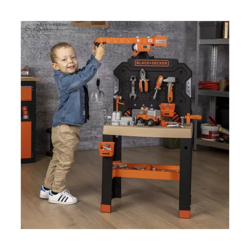 Lasten työpajalelu SMOBY Bricolo Builder 7600360741 – rakennustyökalusetti roolileikkeihin