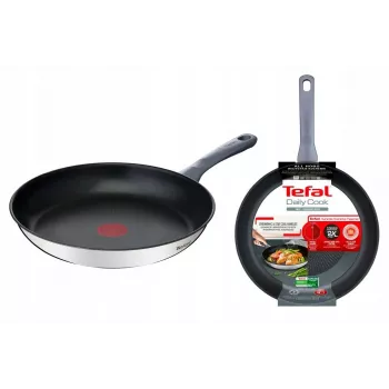 Yleispaistinpannu Tefal Daily Cook G7300655 ruostumaton teräs 28 cm, yksittäinen bakeliittikahva, titaanipinnoite sisällä
