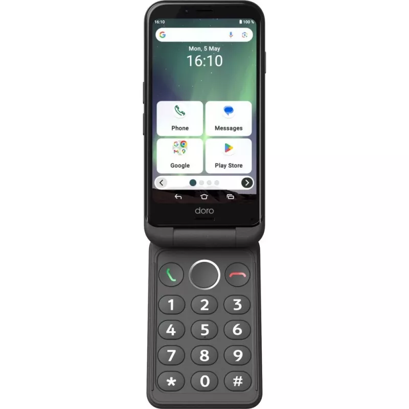 Doro Aurora A20 seniorien älypuhelin, 4,5 tuumaa, 64GB, Graphite